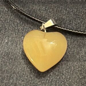 💎2/$15💎Yellow Aventurine Heart Necklace